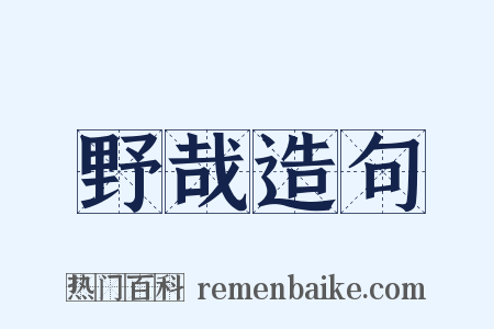 野哉造句是什么意思的图片